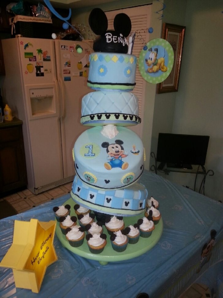 1St Birthday Cake Boy Ba Mickey Cake For Boy First Birthday Cakecentral 1St Birthday Cake Boy Ba Mickey Cake For Boy First Birthday Cakecentral