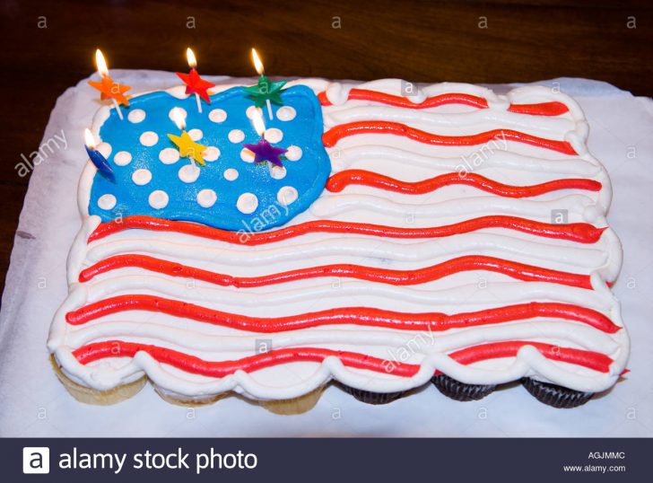 4Th Of July Birthday Cakes Born On The 4th Of July Patriotic Birthday Cake With Stars And Stock 4Th Of July Birthday Cakes Born On The 4th Of July Patriotic Birthday Cake With Stars And Stock