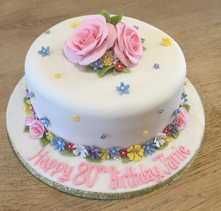 80Th Birthday Cake Pretty 80th Birthday Cake Sarah Bates Cakes 80Th Birthday Cake Pretty 80th Birthday Cake Sarah Bates Cakes