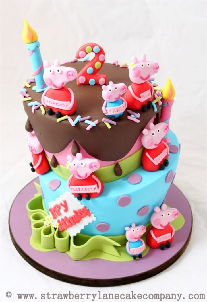 Baby Birthday Cake Peppa Pig And George Joint 2nd Birthday Cake For 6 Babies Baby Birthday Cake Peppa Pig And George Joint 2nd Birthday Cake For 6 Babies