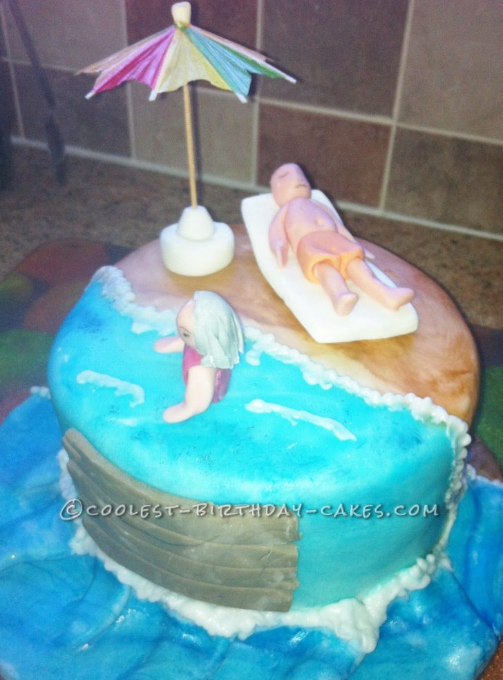Beach Birthday Cake Coolest Beach Birthday Cake Beach Birthday Cake Coolest Beach Birthday Cake