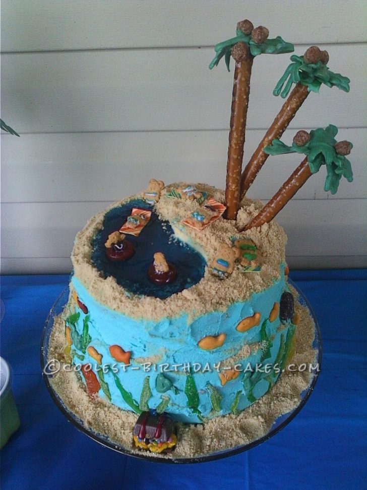 Beach Birthday Cake Coolest Homemade All Edible Beach Birthday Cake Beach Birthday Cake Coolest Homemade All Edible Beach Birthday Cake