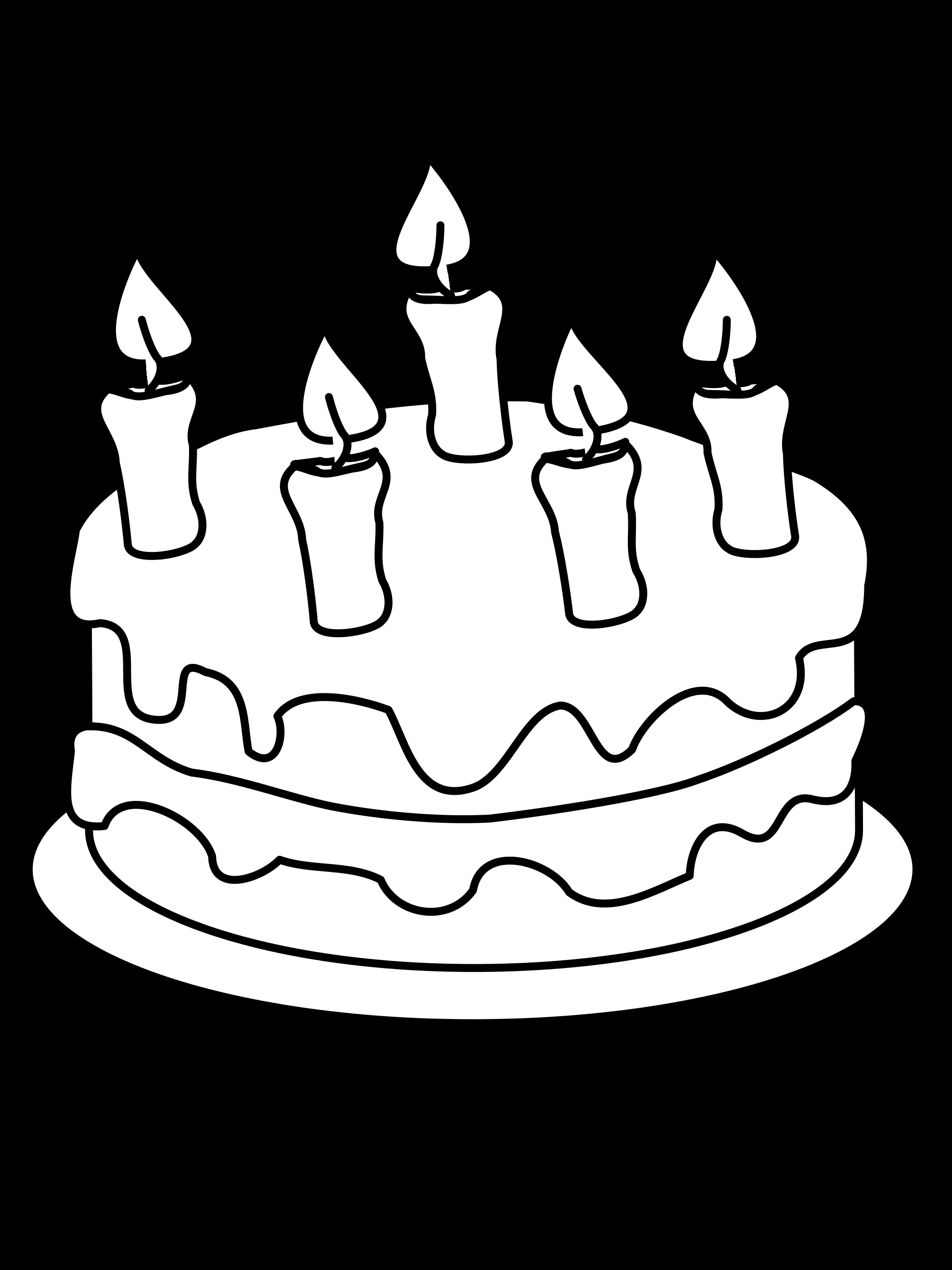 Birthday Cake Drawing Filedraw This Birthday Cakesvg Wikimedia