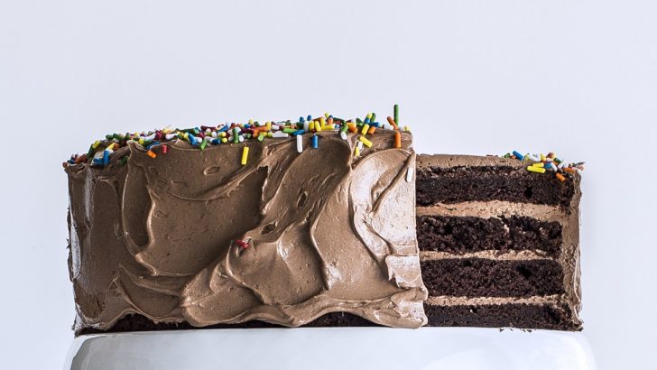 Birthday Cake Image Four Layer Chocolate Birthday Cake With Milk Chocolate Ganache And Birthday Cake Image Four Layer Chocolate Birthday Cake With Milk Chocolate Ganache And