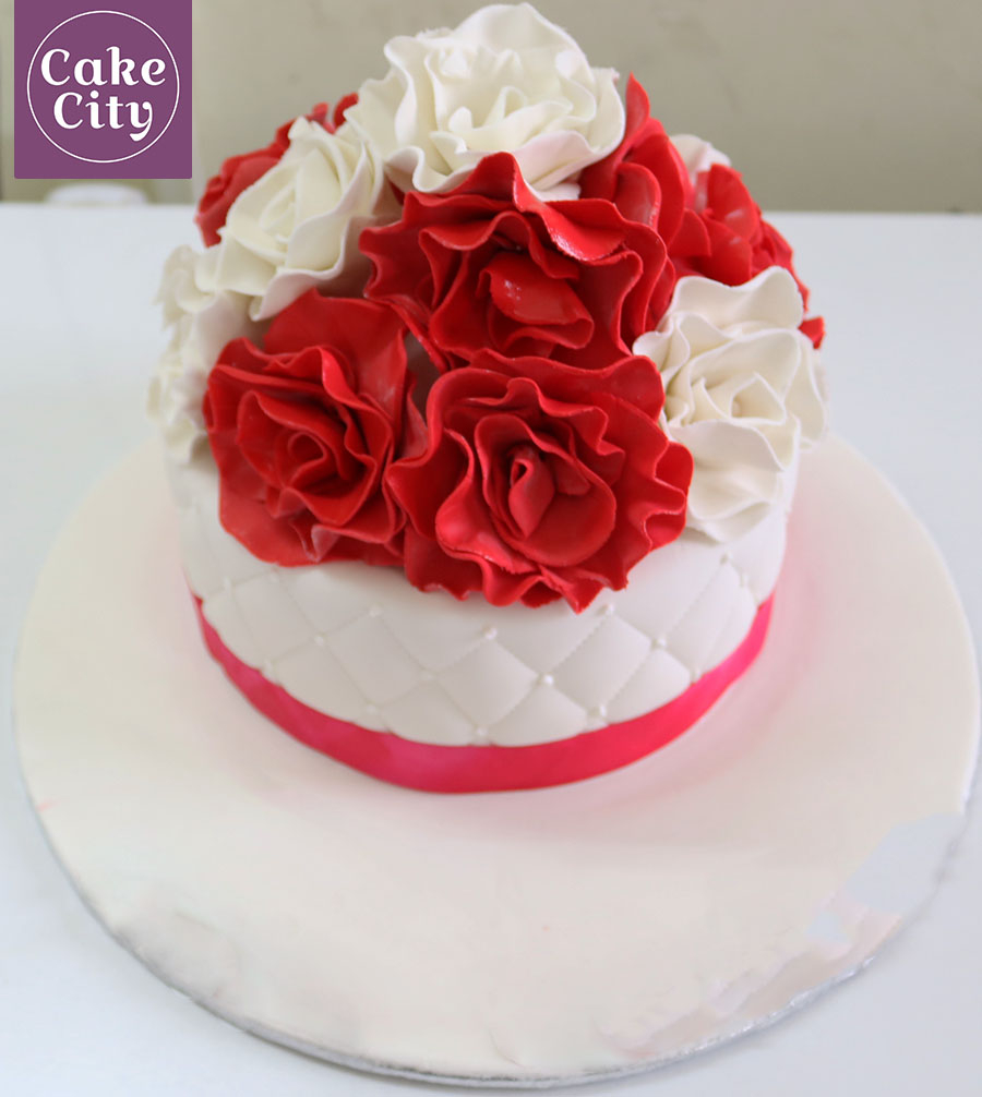 Birthday Cakes For Girls Red White Rose Birthday Cake Girl Birthday