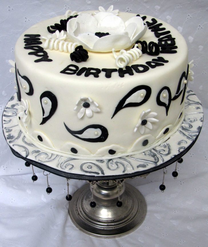 Black And White Birthday Cake Black And White Birthday Cake Sugar Mamas Black And White Birthday Cake Black And White Birthday Cake Sugar Mamas
