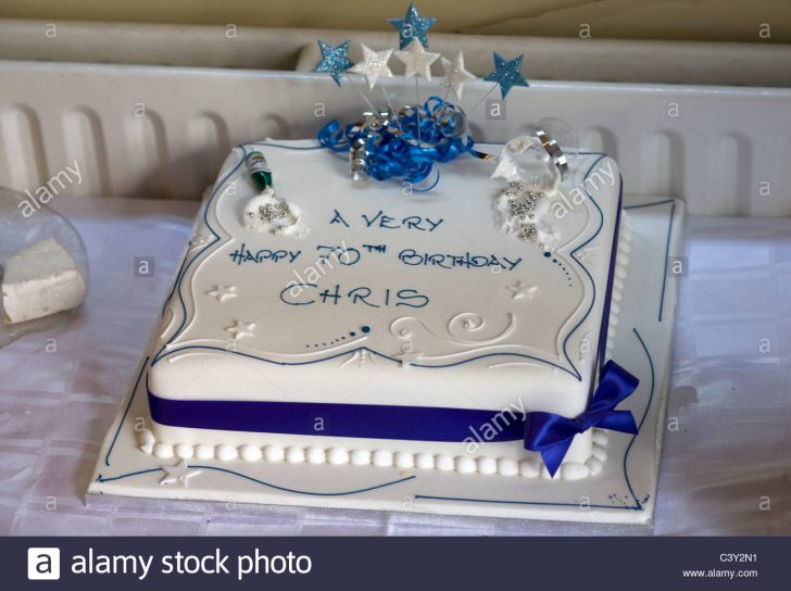 Blue And White Birthday Cake Birthday Cake With White Icing And Blue Ribbon For A Very Happy Blue And White Birthday Cake Birthday Cake With White Icing And Blue Ribbon For A Very Happy