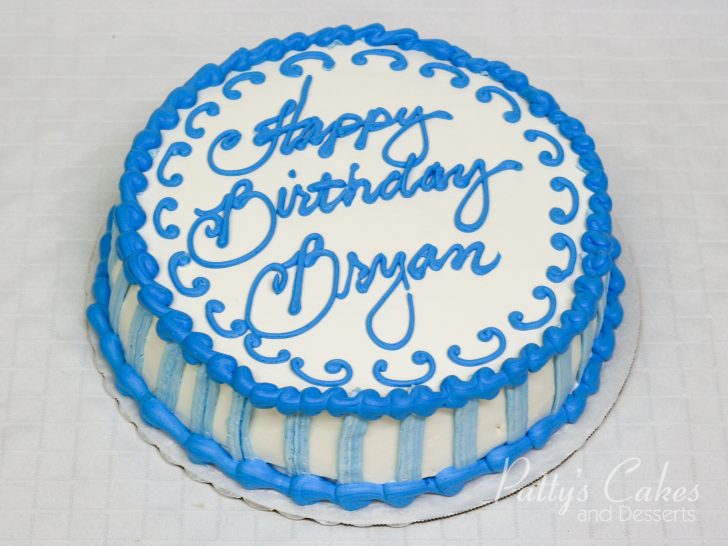 Blue And White Birthday Cake Photo Of A Blue White Birthday Cake Pattys Cakes And Desserts Blue And White Birthday Cake Photo Of A Blue White Birthday Cake Pattys Cakes And Desserts