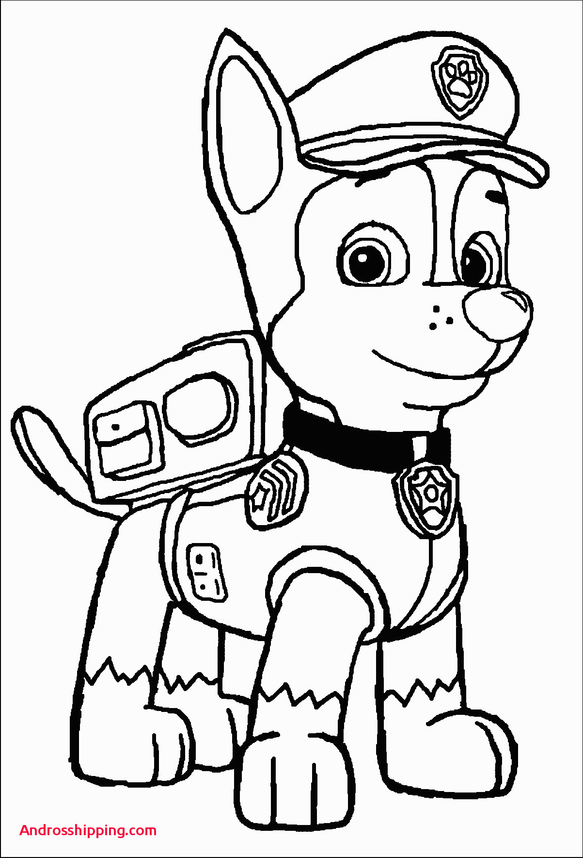 25 excellent picture of chase paw patrol coloring page