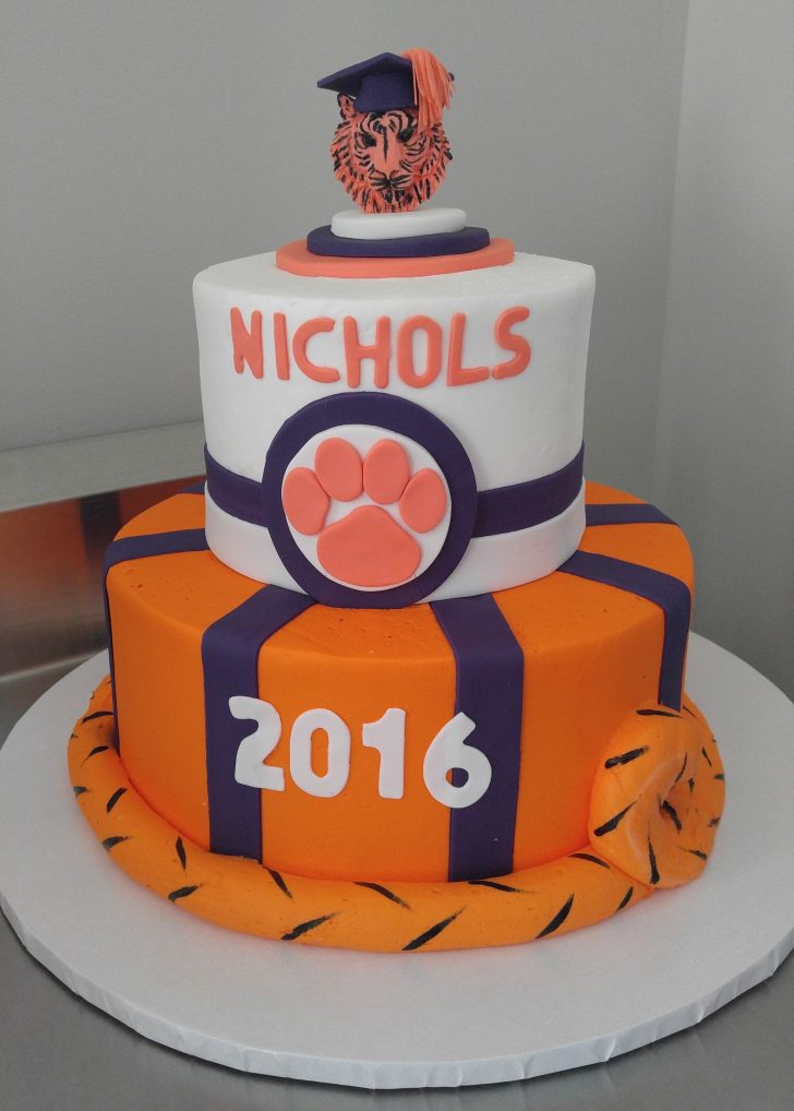 Clemson Birthday Cake Graduation Cake Clemson Tiger The Tail Wwwvintagebakery Clemson Birthday Cake Graduation Cake Clemson Tiger The Tail Wwwvintagebakery