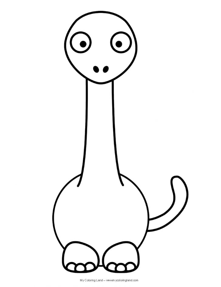Dinosaur Coloring Pages Cute Dinosaur My Coloring Land Dinosaur Coloring Pages Cute Dinosaur My Coloring Land