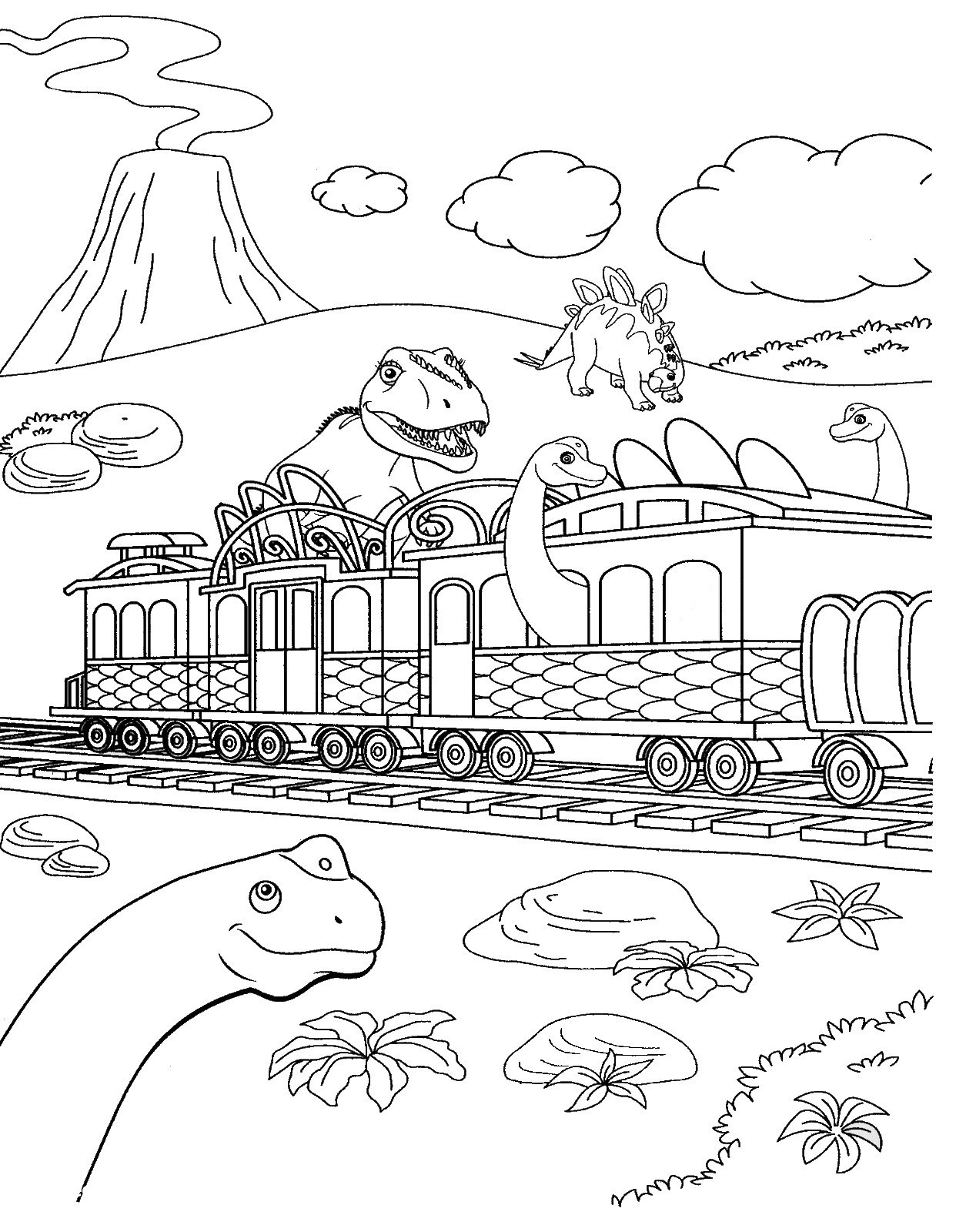 27 Brilliant Image Of Dinosaur Train Coloring Pages Entitlementtrap