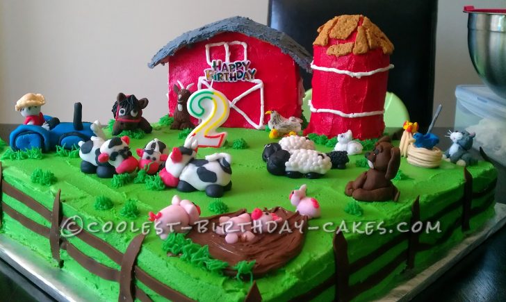 Farm Birthday Cake Coolest Farm Scene Birthday Cake Farm Birthday Cake Coolest Farm Scene Birthday Cake