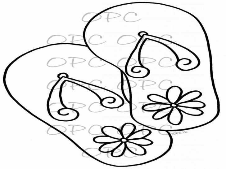 Flip Flop Coloring Pages Flip Flop Coloring Page Awesome Hand Drawn Throughout Flip Flop Coloring Pages Flip Flop Coloring Page Awesome Hand Drawn Throughout
