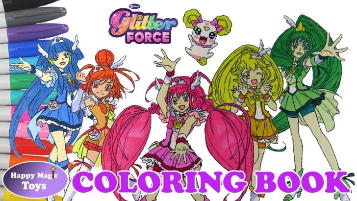 Glitter Force Coloring Pages Coloring Book Glitter Force All Members Plus Candy Happy Magic Toys Glitter Force Coloring Pages Coloring Book Glitter Force All Members Plus Candy Happy Magic Toys