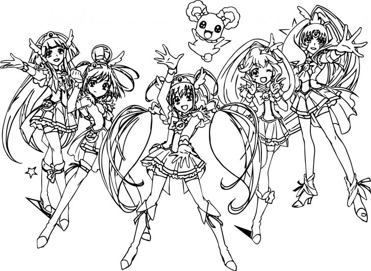 Glitter Force Coloring Pages Glitter Force All Group Team Coloring Page Wecoloringpage Glitter Force Coloring Pages Glitter Force All Group Team Coloring Page Wecoloringpage