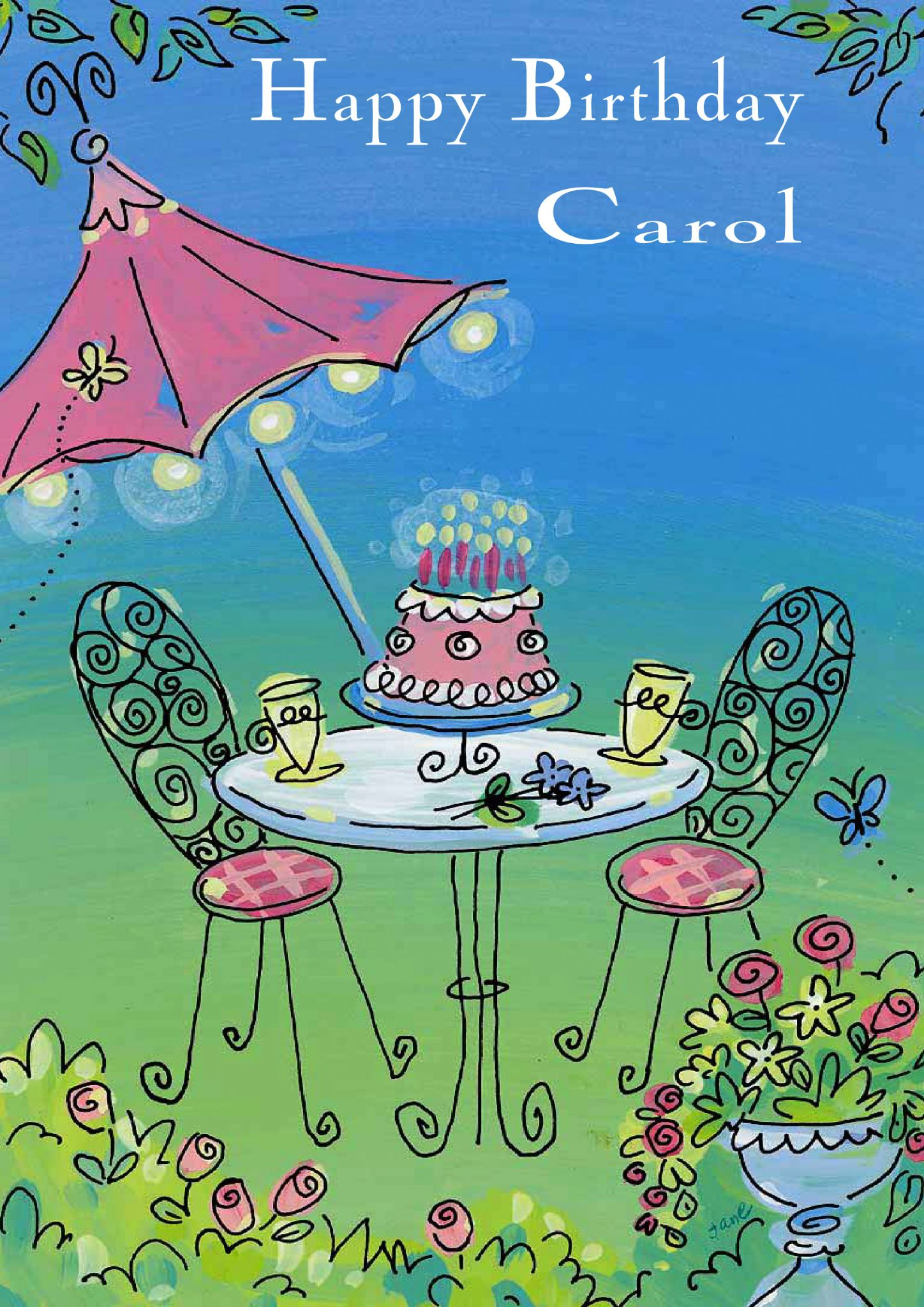 Birthday Happy Carol Cake Sheila Entitlementtrap Excellent Carole 80th Cake...