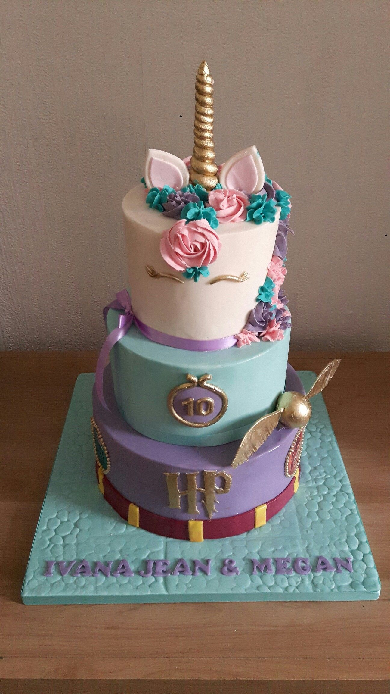 Harry Potter Birthday Cakes Harry Potter Unicorn Birthday Cake