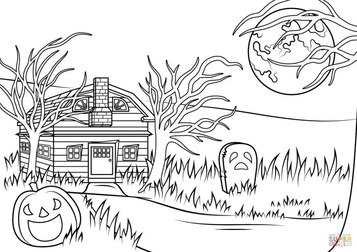Haunted House Coloring Pages Halloween Haunted House Coloring Page Free Printable Coloring Pages Haunted House Coloring Pages Halloween Haunted House Coloring Page Free Printable Coloring Pages