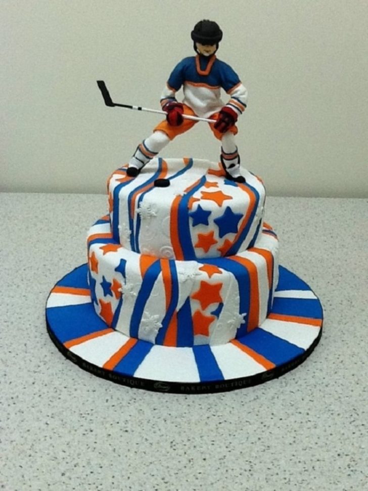 Hockey Birthday Cake Hockey Themed Birthday Cake For Him Cakecentral Hockey Birthday Cake Hockey Themed Birthday Cake For Him Cakecentral