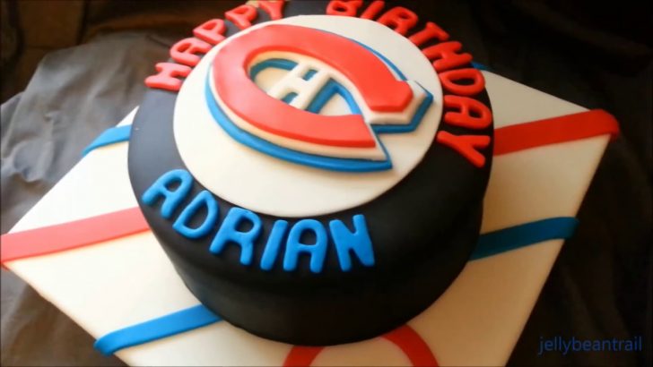 Hockey Birthday Cake Montreal Canadiens Hockey Birthday Cake Youtube Hockey Birthday Cake Montreal Canadiens Hockey Birthday Cake Youtube
