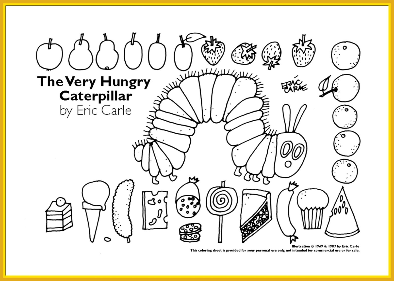 25  awesome picture of hungry caterpillar coloring pages