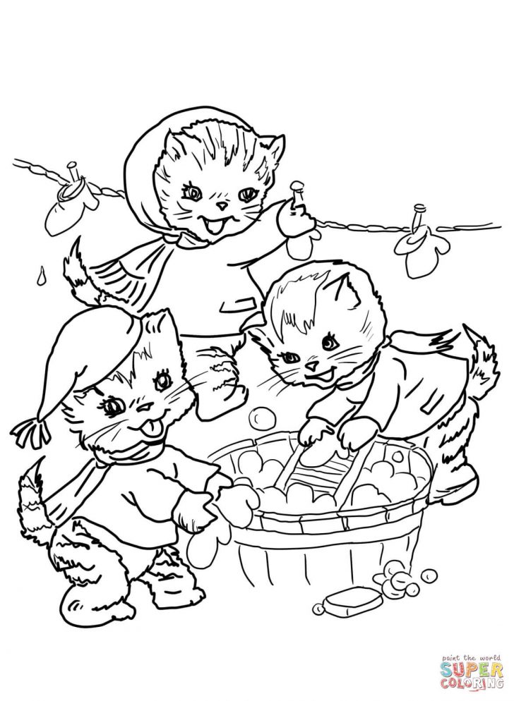 Kittens Coloring Pages Three Little Kittens Coloring Page Coloring Home Kittens Coloring Pages Three Little Kittens Coloring Page Coloring Home