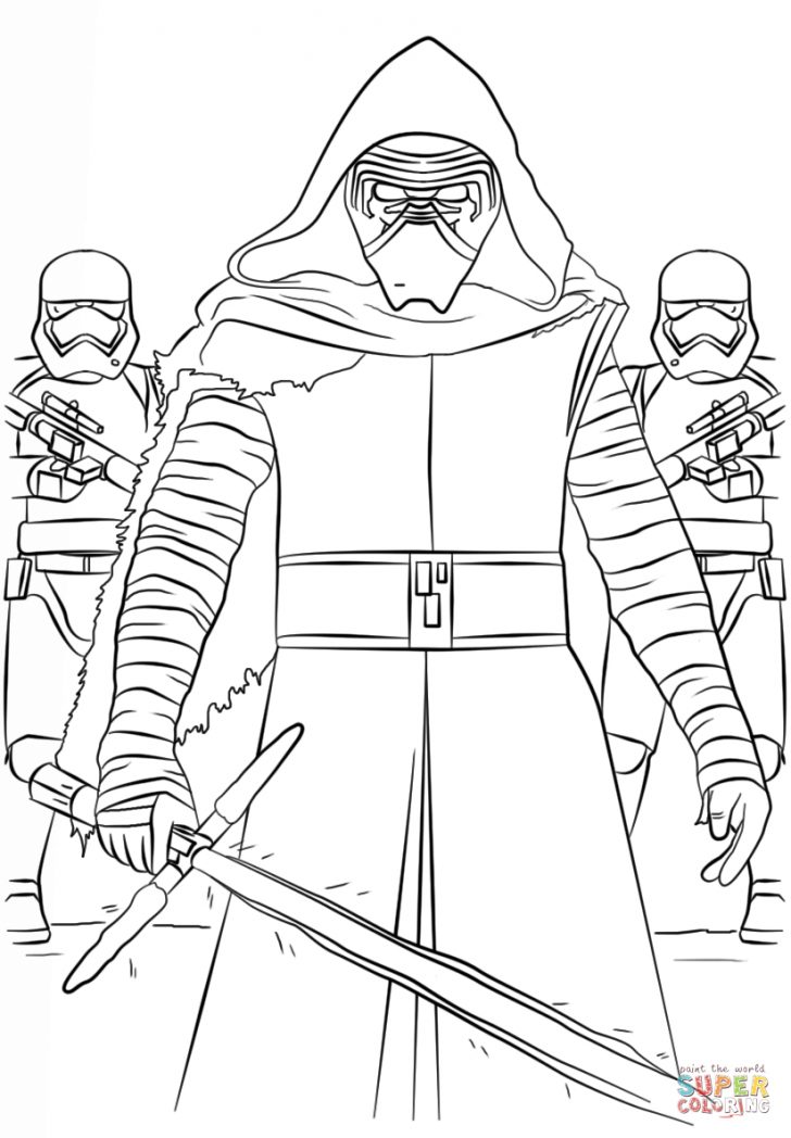 Kylo Ren Coloring Page Kylo Ren And The First Order Stormtroopers Coloring Page Free Kylo Ren Coloring Page Kylo Ren And The First Order Stormtroopers Coloring Page Free