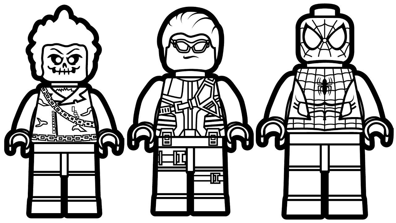 27 Beautiful Picture Of Lego Spiderman Coloring Pages 