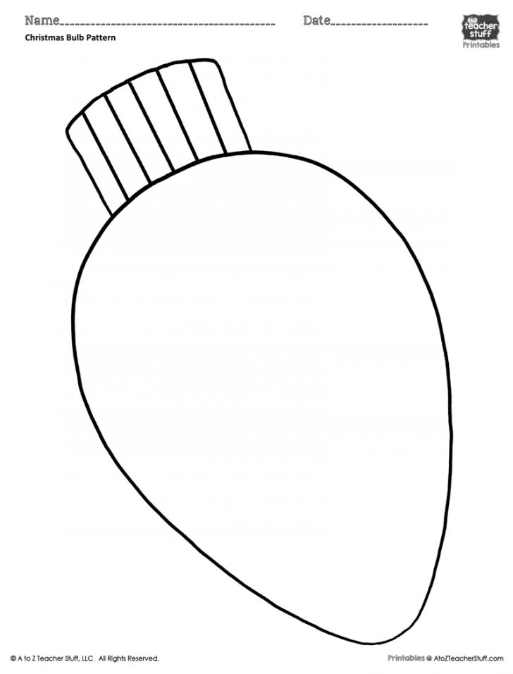 Light Bulb Coloring Page Christmas Bulb Coloring Pattern Or Coloring Sheet A To Z Teacher Light Bulb Coloring Page Christmas Bulb Coloring Pattern Or Coloring Sheet A To Z Teacher