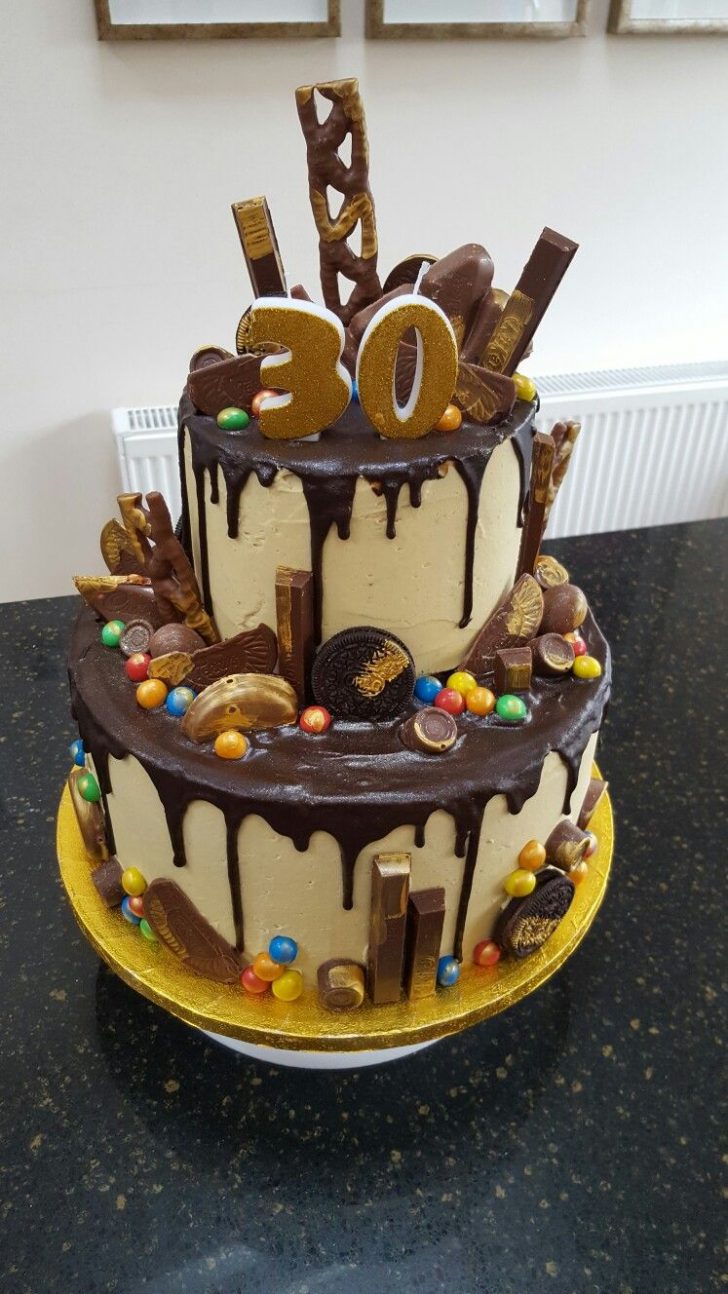 Mens Birthday Cake Two Tier Chocolate Drip 30th Birthday Cake Yuumm 30 Birthday Mens Birthday Cake Two Tier Chocolate Drip 30th Birthday Cake Yuumm 30 Birthday