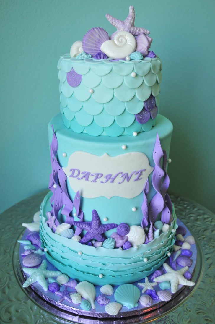 Mermaid Birthday Cake Lindsays Custom Cakes Mermaid Birthday Cake Lindsays Custom Cakes