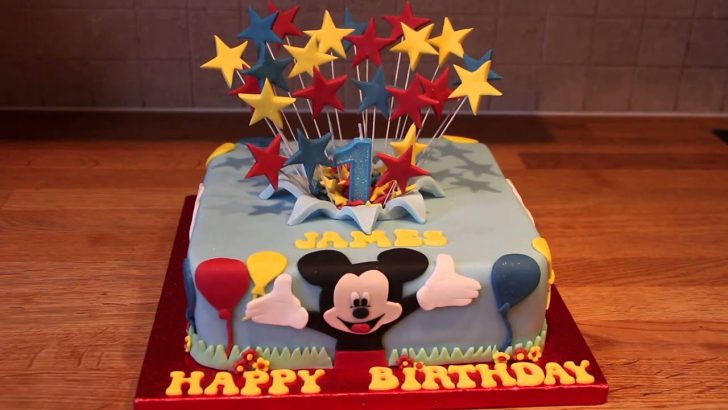 Mickey Mouse 1St Birthday Cake Mickey Mouse 1st Birthday Cake Youtube Mickey Mouse 1St Birthday Cake Mickey Mouse 1st Birthday Cake Youtube