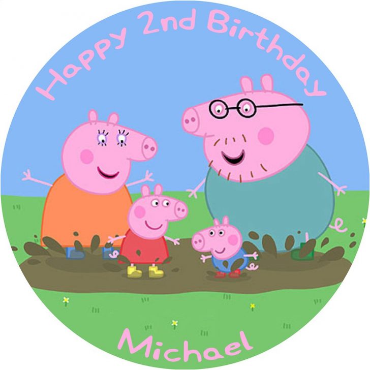 Peppa Pig Birthday Cake Peppa Pig Birthday Cake Edible Printed Round Birthday Cake Topper Peppa Pig Birthday Cake Peppa Pig Birthday Cake Edible Printed Round Birthday Cake Topper