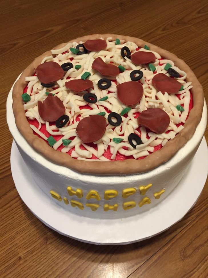Pizza Birthday Cake Pizza Birthday Cake 10 Inch Torted Chocolate And Vanilla C Flickr Pizza Birthday Cake Pizza Birthday Cake 10 Inch Torted Chocolate And Vanilla C Flickr