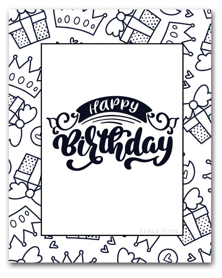 Printable Birthday Coloring Pages Free Printable Happy Birthday Coloring Sheets Sarah Titus Printable Birthday Coloring Pages Free Printable Happy Birthday Coloring Sheets Sarah Titus