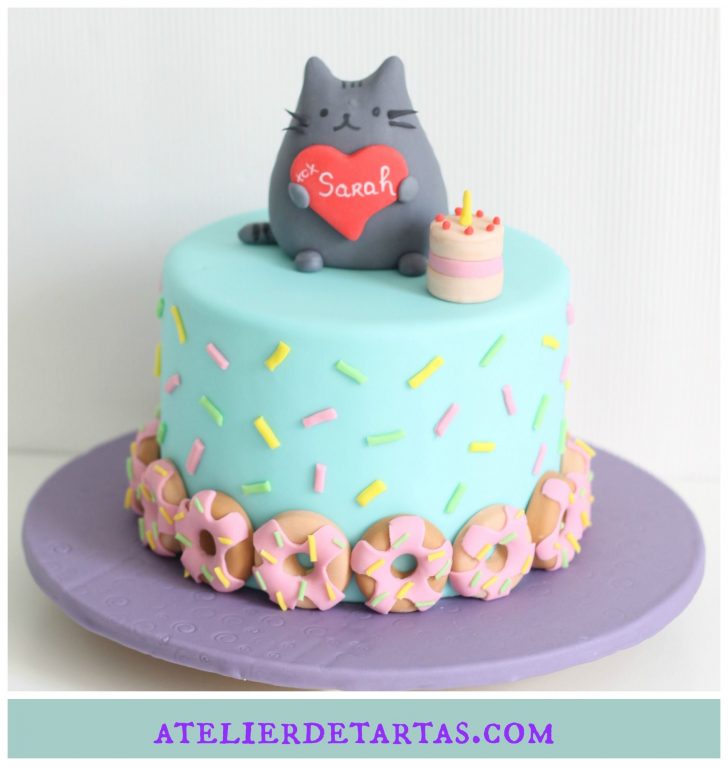 Pusheen Birthday Cake Pusheen Cat Fondant Cake Atelier De Tartas Tartas Fondant Pusheen Birthday Cake Pusheen Cat Fondant Cake Atelier De Tartas Tartas Fondant