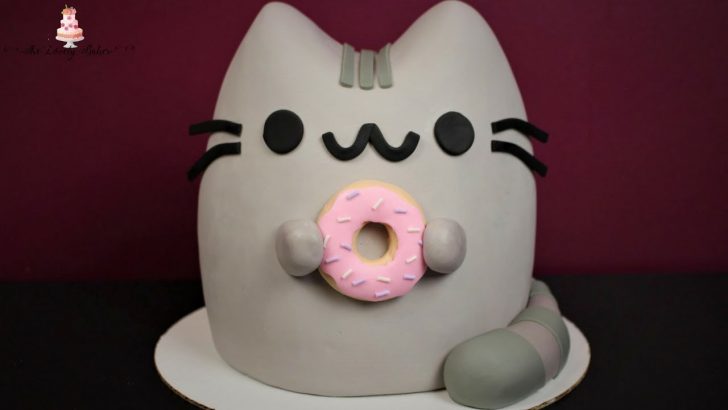Pusheen Birthday Cake Pusheen The Cat Cake Tutorial Youtube Pusheen Birthday Cake Pusheen The Cat Cake Tutorial Youtube