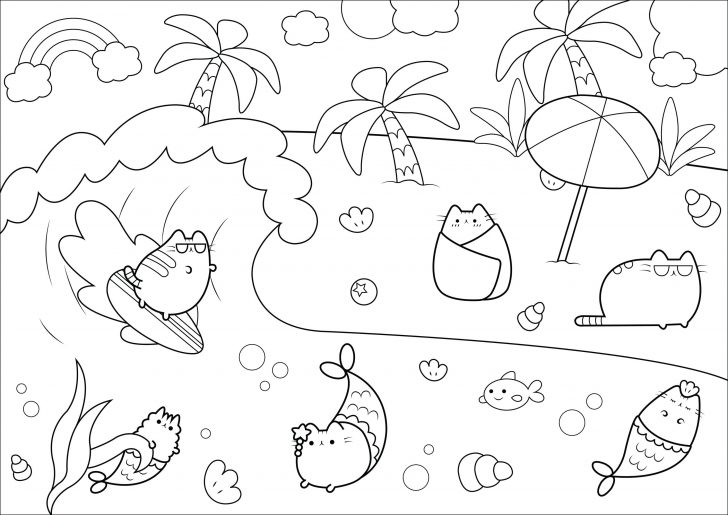 Pusheen Cat Coloring Pages Pusheen Sea And Sun Water Worlds Adult Coloring Pages Pusheen Cat Coloring Pages Pusheen Sea And Sun Water Worlds Adult Coloring Pages