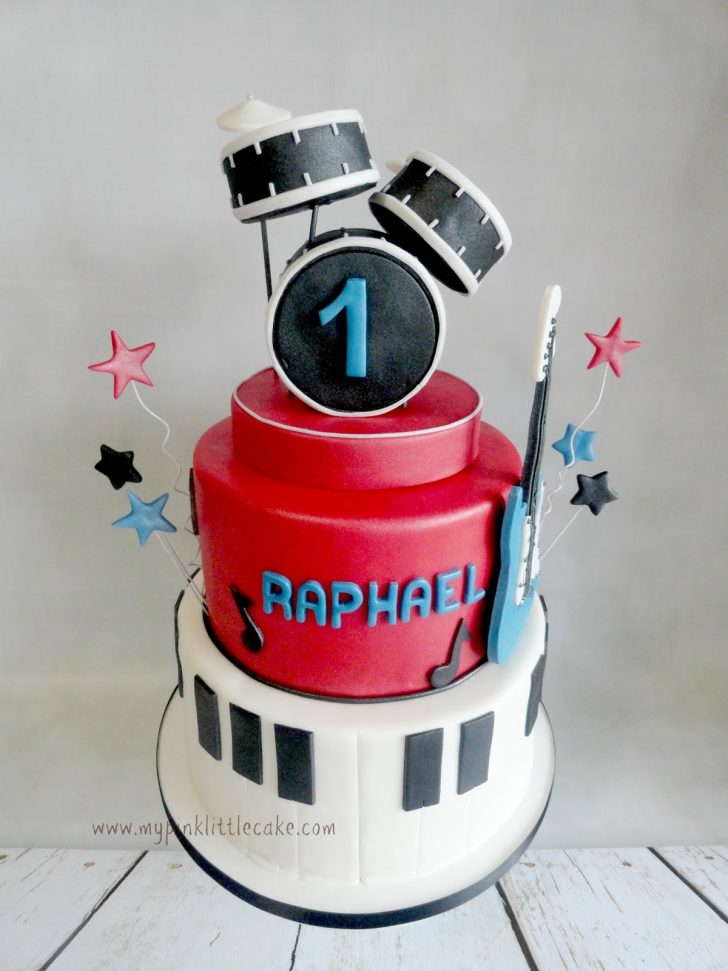 Rock Star Birthday Cake My Pink Little Cake 1st Birthday Rock Star Theme Cake Rock Star Birthday Cake My Pink Little Cake 1st Birthday Rock Star Theme Cake
