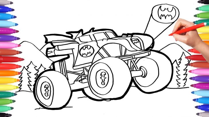 Truck Coloring Pages Batman Monster Truck Coloring Pages Watch How To Draw Batman Truck Coloring Pages Batman Monster Truck Coloring Pages Watch How To Draw Batman