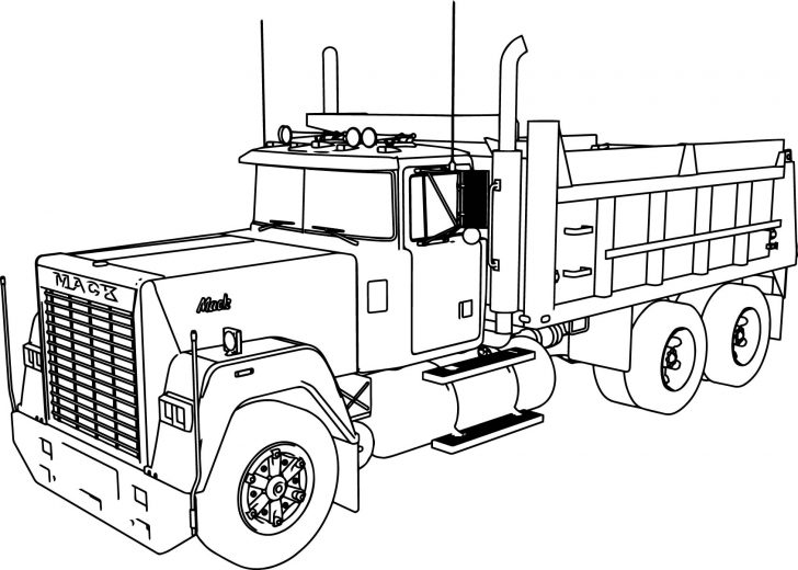 Truck Coloring Pages Mack Dumper Truck Coloring Page Wecoloringpage Truck Coloring Pages Mack Dumper Truck Coloring Page Wecoloringpage