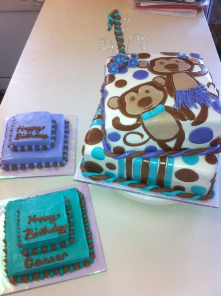 Twin Birthday Cakes Twin Monkey Birthday Cake Cakecentral Twin Birthday Cakes Twin Monkey Birthday Cake Cakecentral