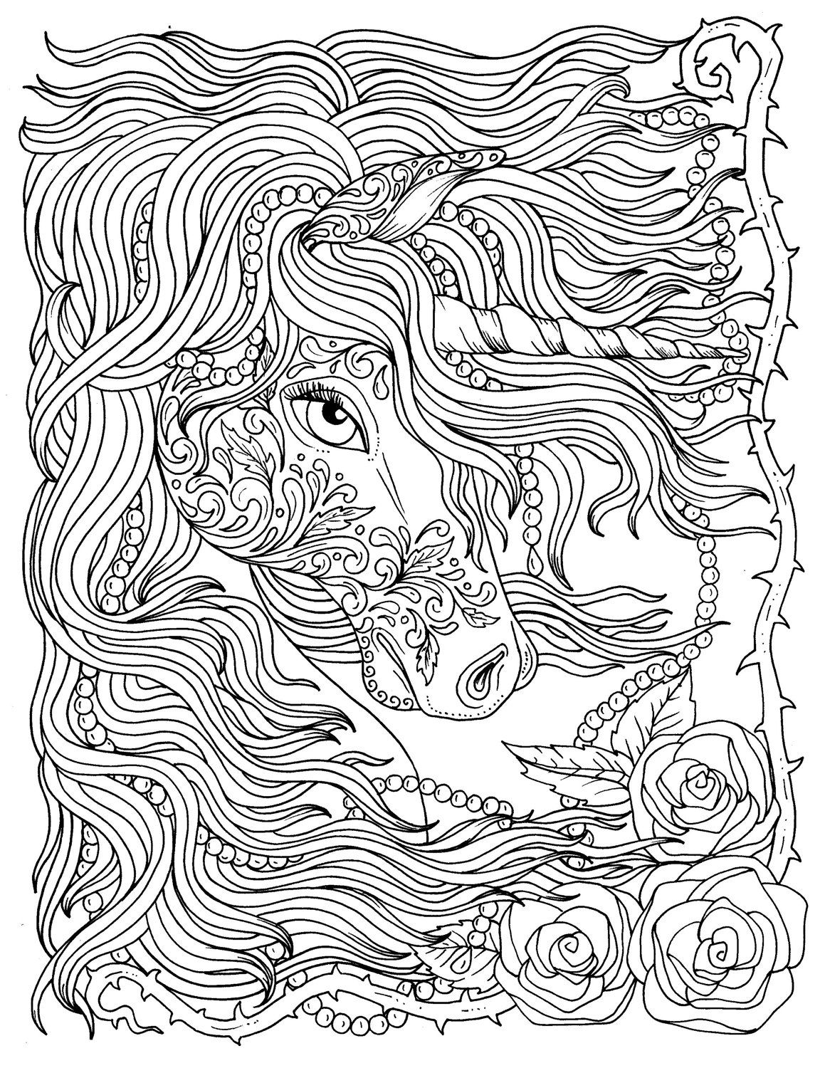 Great Photo of Unicorn Coloring Pages For Adults ...
