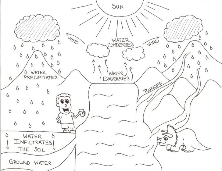 Water Cycle Coloring Page Coloring Pages Watercle Coloring Page For Kindergarten Pages Kids Water Cycle Coloring Page Coloring Pages Watercle Coloring Page For Kindergarten Pages Kids