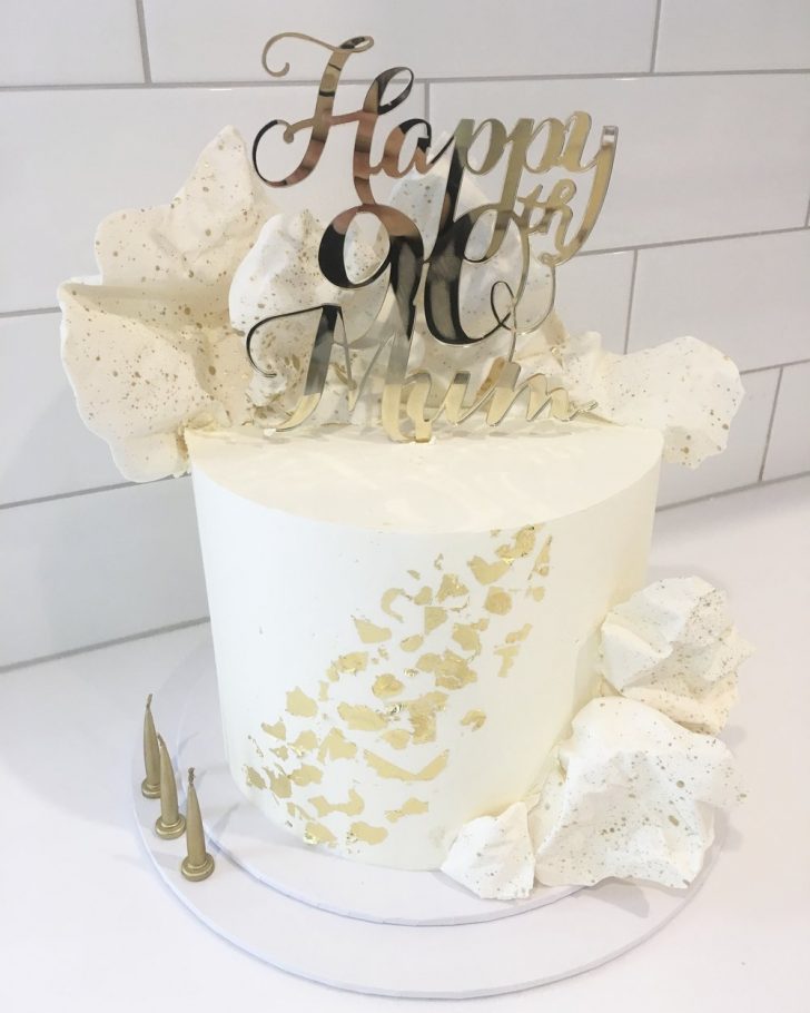White And Gold Birthday Cake Birthday Celebration Cakes Melbourne Creme De La Cakes White And Gold Birthday Cake Birthday Celebration Cakes Melbourne Creme De La Cakes