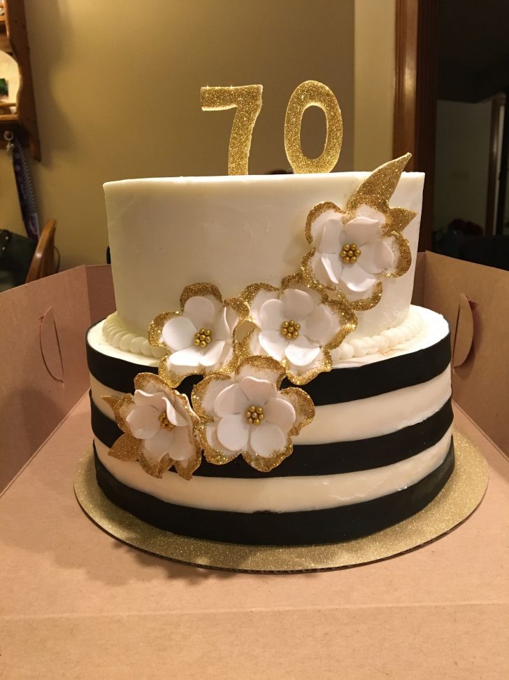 White And Gold Birthday Cake Black White And Gold Birthday Cake Fondant Flowers Edible Glitter White And Gold Birthday Cake Black White And Gold Birthday Cake Fondant Flowers Edible Glitter