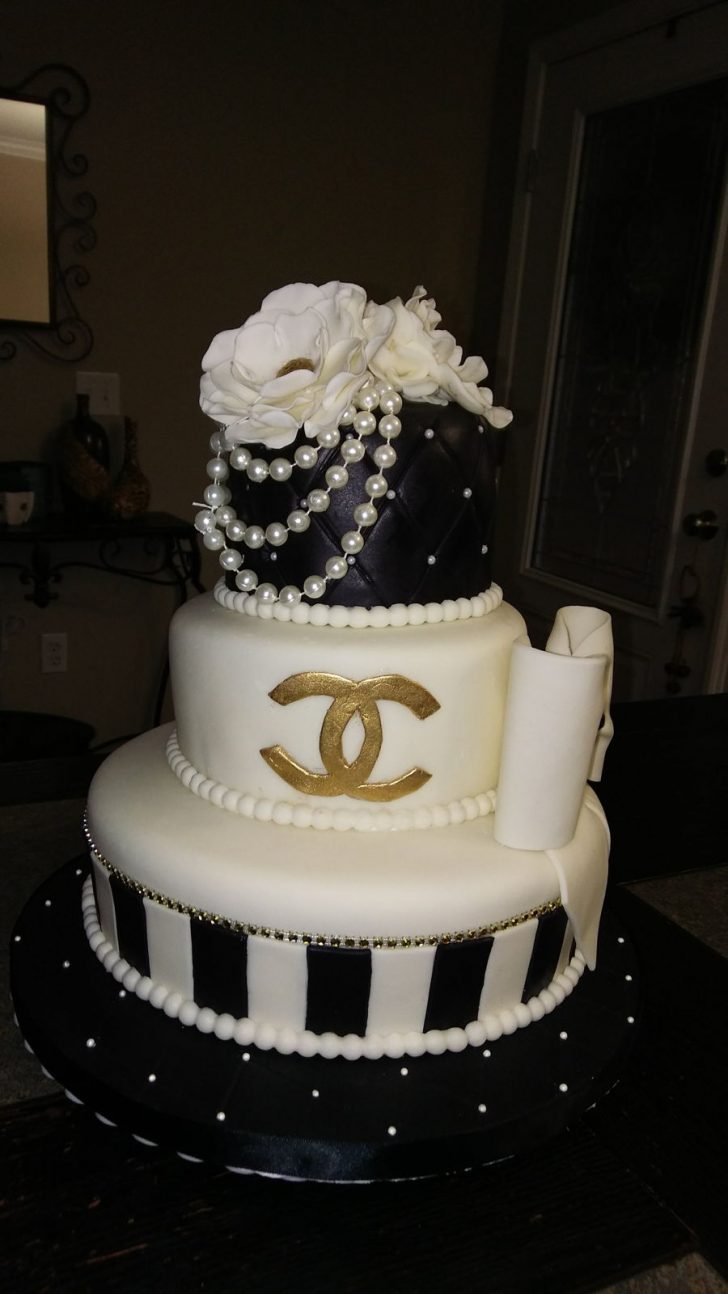 White And Gold Birthday Cake Chanel Birthday Cake Cakecentral White And Gold Birthday Cake Chanel Birthday Cake Cakecentral