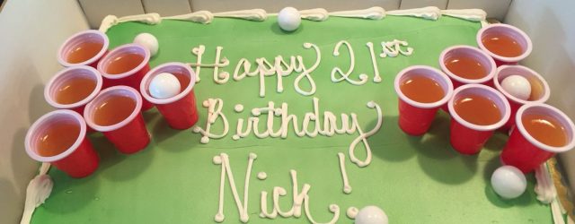 21St Birthday Cake Ideas For Him Beer Pong Cake 21st Birthday Cake Idea Diy Birthday Cake 21st
