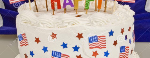 4Th Of July Birthday Cakes Patriotic 4th Of July Birthday Cake Stock Photo Image Of Holiday